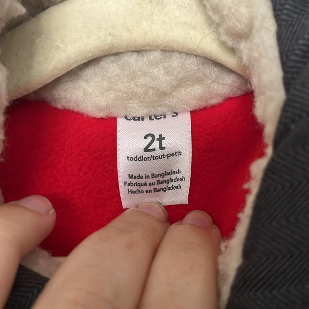 Carter's Red and Grey Kids‎ Puffer Vest